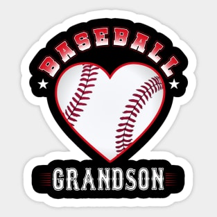 Grandson Baseball Team Family Matching Gifts Funny Sports Lover Player Sticker